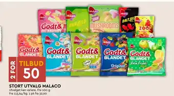 Coop Mega STORT UTVALG MALACO tilbud