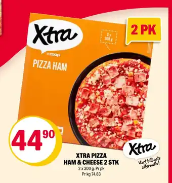 Coop Extra XTRA PIZZA HAM & CHEESE 2 STK tilbud