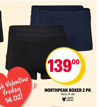 Coop Extra NORTHPEAK BOXER 2 PK tilbud