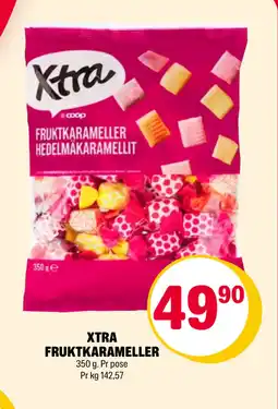 Coop Extra XTRA FRUKTKARAMELLER tilbud