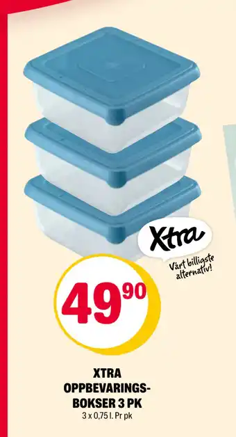 Coop Extra XTRA OPPBEVARINGSBOKSER 3 PK tilbud