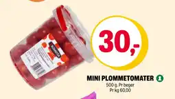 Coop Extra MINI PLOMMETOMATER tilbud