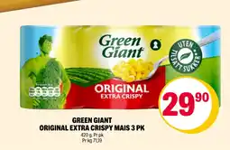 Coop Extra GREEN GIANT ORIGINAL EXTRA CRISPY MAIS 3 PK tilbud