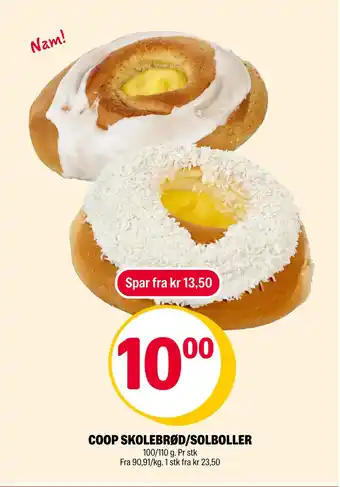 Coop Extra COOP SKOLEBRØD/SOLBOLLER tilbud