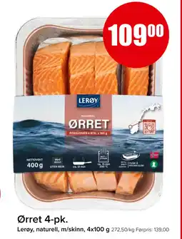 Spar Ørret 4-pk tilbud