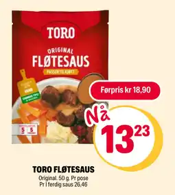 Coop Extra TORO FLØTESAUS tilbud