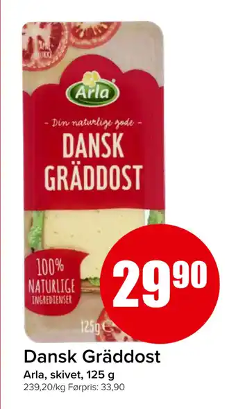 Spar Dansk Gräddost tilbud