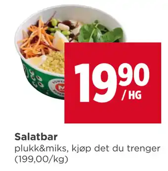 Meny Salatbar tilbud