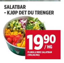 Meny SALATBAR - KJØP DET DU TRENGER tilbud