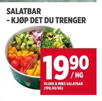 Meny SALATBAR - KJØP DET DU TRENGER tilbud