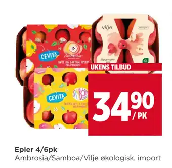 Meny Epler 4/6pk tilbud