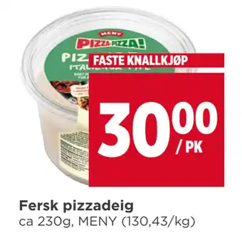 Meny Fersk pizzadeig tilbud