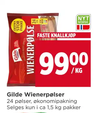 Meny Gilde Wienerpølser tilbud