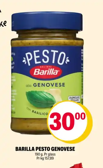 Coop Extra BARILLA PESTO GENOVESE tilbud