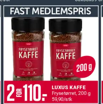 Europris Luxus kaffe tilbud