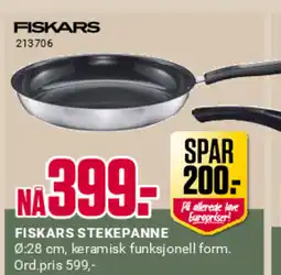 Europris Fiskars stekepanne tilbud