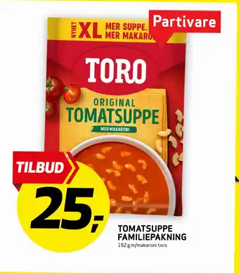 Bunnpris Tomatsuppe familiepakning tilbud