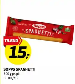 Bunnpris Sopps spaghetti tilbud