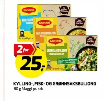 Bunnpris Kylling-, fisk- og grønnsaksbuljong tilbud