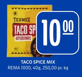 Rema 1000 TACO SPICE MIX tilbud