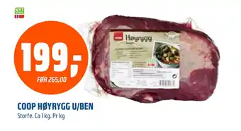 Coop Obs COOP HØYRYGG U/BEN tilbud