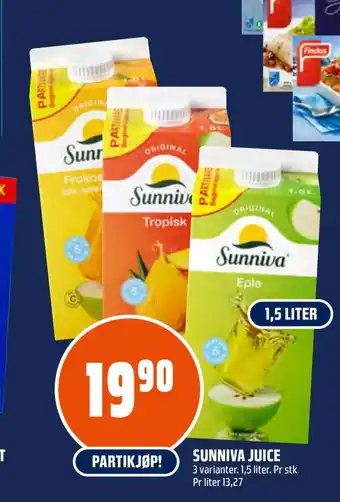 Coop Obs SUNNIVA JUICE tilbud