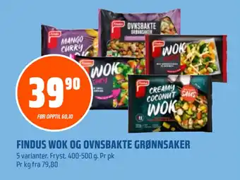 Coop Obs FINDUS WOK OG OVNSBAKTE GRØNNSAKER tilbud