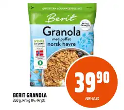 Coop Obs BERIT GRANOLA tilbud