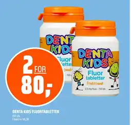 Coop Obs DENTA KIDS FLUORTABLETTER tilbud