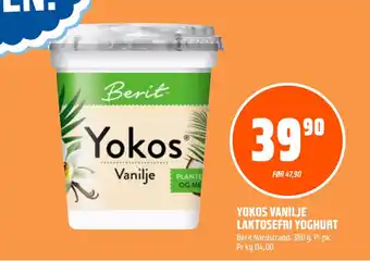 Coop Obs YOKOS VANILJE LAKTOSEFRI YOGHURT tilbud