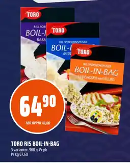 Coop Obs TORO RIS BOIL-IN-BAG tilbud