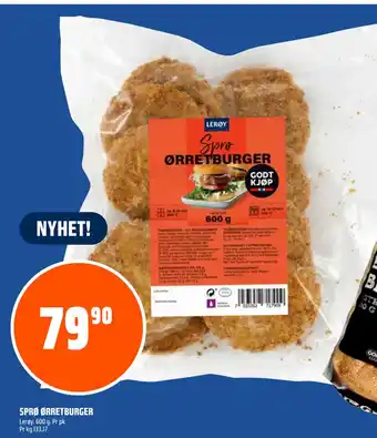 Coop Obs SPRØ ØRRETBURGER tilbud