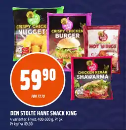 Coop Obs DEN STOLTE HANE SNACK KING tilbud