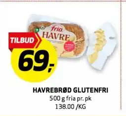 Bunnpris Havrebrød glutenfri tilbud