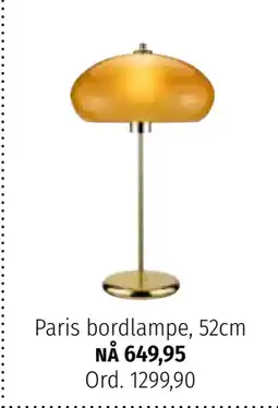 Nille Paris bordlampe, 52cm tilbud