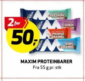 Bunnpris Maxim proteinbarer tilbud