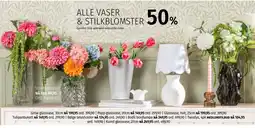 Nille ALLE VASER & STILKBLOMSTER tilbud