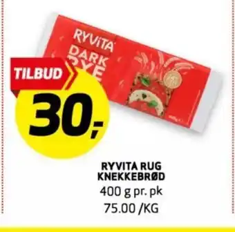 Bunnpris Ryvita rug knekkebrød tilbud