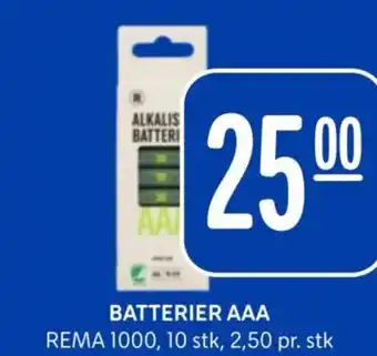 Rema 1000 Batterier aaa tilbud