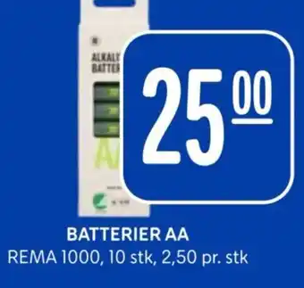 Rema 1000 Batterier aa tilbud