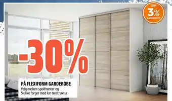 Coop Obs På flexiform garderobe tilbud