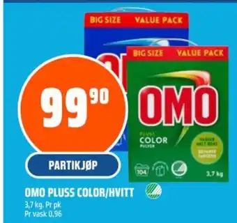 Coop Obs Omo pluss color/hvitt tilbud