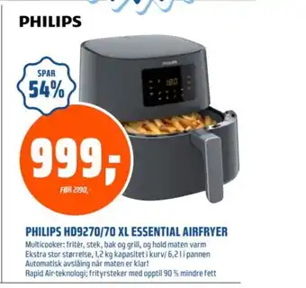 Coop Obs Philips hd9270/70 xl essential airfryer tilbud