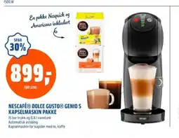 Coop Obs Nescafé® dolce gusto® genio s kapselmaskin pakke tilbud