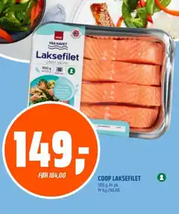 Coop Obs Coop laksefilet tilbud