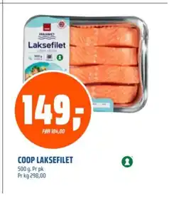 Coop Obs Coop laksefilet tilbud