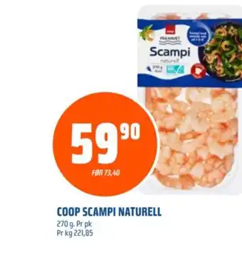 Coop Obs Coop scampi naturell tilbud