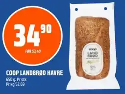 Coop Obs Coop landbrød havre tilbud