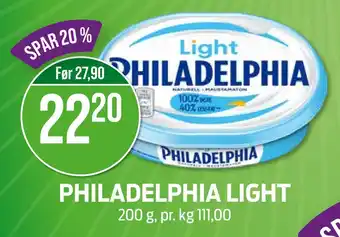 Kiwi PHILADELPHIA LIGHT tilbud