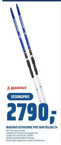 Coop Obs Madshus ultrasonic pro skin fellski 24 tilbud